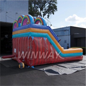 Cầu vồng thương mại khổng lồ trượt nước với hai làn đường sân chơi ngoài trời đầy màu sắc cho mùa hè vui vẻ - Product Image 5