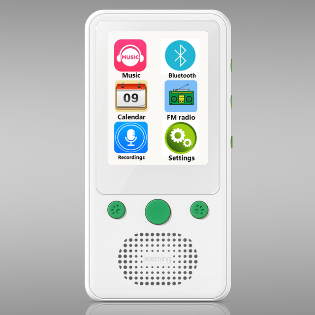 2024 Innioasis P2 Mini HiFi Voice Recorder MP4 Music Player Android OS 2.4inch Screen Built-in Speaker 1+4GB Storage GMS Support