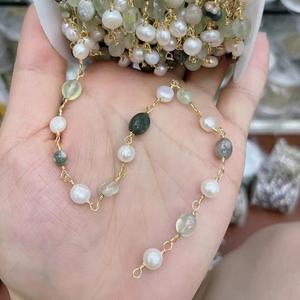 Collar de Rosario de Perlas Naturales de Agua Dulce, Collar Hecho a Mano - Product Image 2