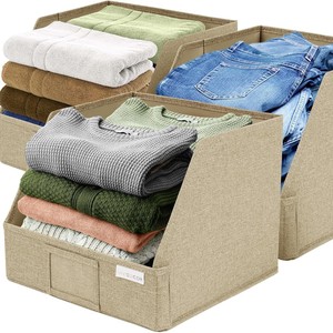 Vividcor Clothing Organizer Rectangle Foldable Stackable <b>Storage</b> Box For Baby <b>Clothes</b> And Sundries - Product Image 2