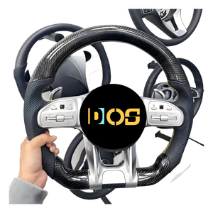 Volant en fibre de carbone DOS pour <span class=keywords><strong>Mercedes</strong></span> Benz Classe C Cla C200 G55 C300 <span class=keywords><strong>Amg</strong></span> W203 W204 W205 W211 W213 W463 S205 A45s Cla 250 - Product Image 6