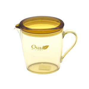 Oval <b>Oil</b> Pot Plastic Kitchen <b>Oil</b> <b>Dispenser</b> L Size With Lid For Storage - Product Image 2