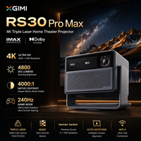 Proyector Láser Triple 4K XGIMI RS30 Pro Max, 4800 Lúmenes, Zoom Óptico, Dolby Vision, 240Hz para Juegos, Cine en Casa