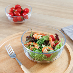 Transparent Glass Bowl 285ml 700ml 1215ml For Salad Soup Dessert Home Kitchen Use - Product Image 2