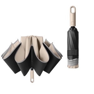 Paraguas Plegable Automático Moderno para Venta al por Mayor Transfronteriza, con Gancho, Antitormenta, Protección Solar y Contra la Lluvia, Reforzado, para Negocios - Product Image 1