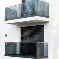 SZG Double trempé laminé sans cadre garde-corps en verre aluminium U canaux pour extérieur garde-corps en verre profil balcon balustrade