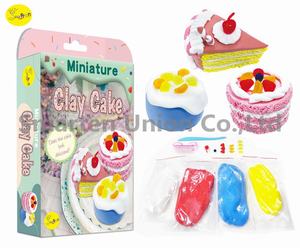 Ensemble de mini gâteaux en argile à séchage à l'<span class=keywords><strong>air</strong></span> pour enfants créatifs - Créez 3 gâteaux en argile - Product Image 1