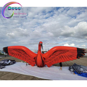 Flamingo <span class=keywords><strong>Inflable</strong></span> <span class=keywords><strong>Gigante</strong></span> Publicitario / Modelo de Animal Grulla Roja de Patas Largas, Grulla Roja <span class=keywords><strong>Inflable</strong></span> - Product Image 1