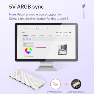 <span class=keywords><strong>COOLMOON</strong></span> ฮับแยกสัญญาณ PWM และ ARGB 1 ต่อ 10 ช่อง แบบแม่เหล็กดูด ตัวควบคุม ARGB แบบแยกสัญญาณ 5V 3Pin ตัวควบคุมพัดลมระบายความร้อน สำหรับพัดลมเคสคอมพิวเตอร์ - Product Image 3