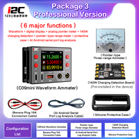 Multimètre numérique portable intelligent I2C C09 Mini multifonction professionnel pour courant et forme d'onde
