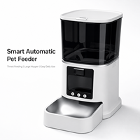 Distributeur automatique intelligent et portable pour animaux de compagnie, écologique, avec contrôle des portions et temporisation, grande capacité, en acier inoxydable