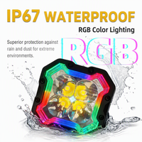 Feux LED RGB à commande intelligente par application, plus de 1000 modes, feux de jour étanches pour camion