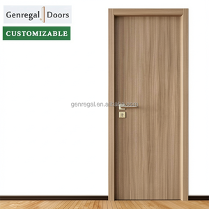 <span class=keywords><strong>Portes</strong></span> en bois massif modernes à battants, insonorisées, avec surface peinte, serrure intelligente, taille personnalisable pour un style classique - Product Image 2