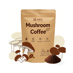 กาแฟผงเห็ดหลินจือและเห็ดหัวลิง ตราสินค้า ODM/OEM สำหรับผู้ใหญ่ ช่วยเพิ่มพลังงาน บรรจุ 100 กรัม/ถุง 1 ช้อนต่อหนึ่งหน่วยบริโภค - Product Image 1