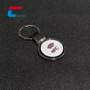 Llavero NFC Redondo de Metal Personalizado, Etiqueta RFID NTAG 213 para Mascotas, Identificación Antipérdida, Tarjeta de Visita Digital, Regalo Promocional de Marca - Product Image 1