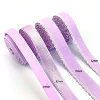 Bandes élastiques en nylon lilas écologiques de haute ténacité pour la couture (50 mètres)