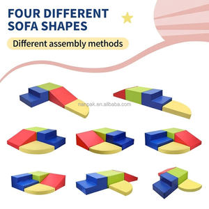Çocuklar İçin Özelleştirilebilir Yumuşak Oyun Tırmanma Blokları Ekipmanı Kapalı Tırmanma ve Emekleme Oyun Alanı Köpük Blok Seti - Product Image 6