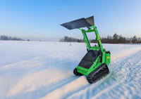 VICTORY SK690LE Mini chargeuse compacte électrique haute efficacité pour jardin 100KG-400KG capacité avec boîte de vitesses de pompe à roulement