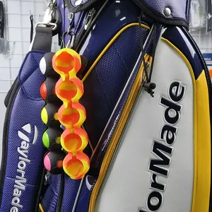 골프 클럽을위한 맞춤형 로고 골프 공 보관 가방 휴대용 볼 자루 5 개의 골프 공 허리 가방