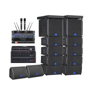 Système de sonorisation CHORDIO CF210 Dual 10" Passive Line Array avec caissons de basses et flight cases pour la production d'événements itinérants et la scène - Product Image 5