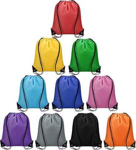<b>Drawstring</b> Bags Bulk <b>Drawstring</b> <b>Backpack</b> Black Purple String <b>Backpack</b> Cinch Sack Sport Gym <b>Backpack</b> Yoga Traveling Outdoor Sport - Product Image 5