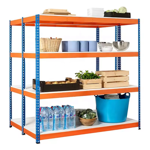 Nouveaux produits explosifs : rayonnage de stockage d'entrepôt léger à 5 niveaux en acier, sans boulons, protection contre la corrosion, logo personnalisé - Product Image 5