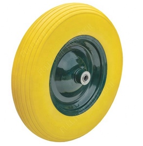 Roue de pneu sans chambre à air en mousse PU, solide et dure, <span class=keywords><strong>anti</strong></span>-perforation, pour chariot utilitaire, remorque, chariot, brouette - Product Image 4