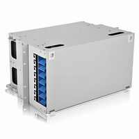 Armario de Distribución de Fibra Óptica (ODF) para Montaje en Rack, 96 Puertos SC, Modular, de Acero, con Cajones, Panel de Empalme de Alta Capacidad, POE/GSM/GPRS