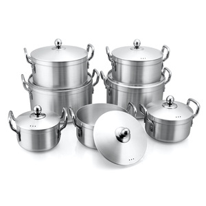Soup Pot 16-28Cm <b>Sandblasted</b> Aluminum Household Kitchen Cookware Set - Product Image 4