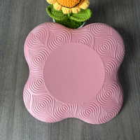 Tapis de yoga BSCI écologique extra-épais en EVA motif floral pour genoux, coudes, mains, tête – Mousse d'entraînement pour yoga et exercices 20x20x2cm