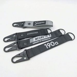 Promotional Gift Custom Embroidered Keychain Key Tag Aviation Jet Tag Key Ring Carabiner Woven Sublimated Key Tag - Product Image 4