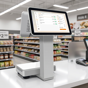 เครื่อง POS ระบบสัมผัสแบบ All-in-One สำหรับร้านอาหารและซูเปอร์มาร์เก็ต รองรับ Android และ Windows สำหรับธุรกิจ OEM - Product Image 1