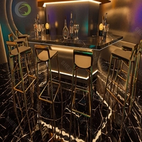 Cool bar Muebles/Discoteca/KTV/ Night Club/LED Cubo Mesa Hookah Salón Muebles Sofá Set Centro Piezas Mesa