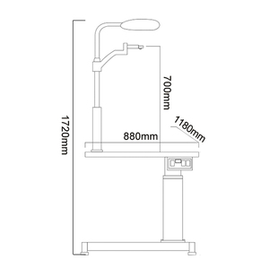 AIST China Wholesale Price <strong>Optometry</strong> Ophthalmic Slit Lamp Refraction Chair and <strong>Table</strong> Unit - Product Image 2