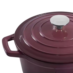 Horno holandés de hierro fundido esmaltado con tapa, horno seguro, Horno Holandés resistente, utensilios de cocina, olla de hierro fundido - Product Image 4