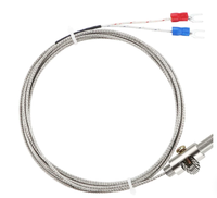 Sensor Suhu Termokopel Elektrik Tipe K Tipe E M12 dengan Pegas, Termometer, Pengontrol Suhu, Probe, Kabel Penginderaan