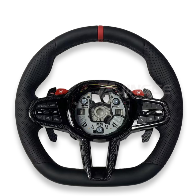 Custom Upgrade LCI Style Heated Leather Steering Wheel for BMW G-Chassis GX G20 G80 M3 G82 G28 G29 G30 F87 X1 X3 X4 X5 X6 M340I