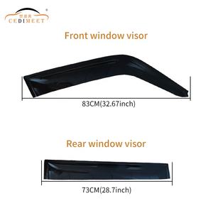 Automobile <span class=keywords><strong>Noir</strong></span> Acrylique Accessoires Extérieurs Couverture De Pluie Latérale Garniture <span class=keywords><strong>Bande</strong></span> Vent Déflecteur Fenêtre Visière Pour Safari Y61 2005-2010 - Product Image 3