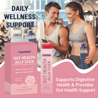 Bâtonnets de gelée végétaliens à marque privée pour la santé intestinale, compléments alimentaires amincissants et digestifs, bâtonnets de gelée naturels pour la santé intestinale des adultes