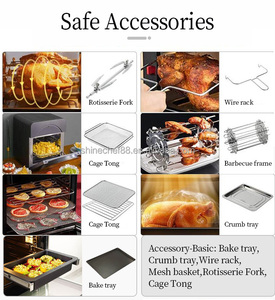 Thêm lớn 30L điện nồi chiên không khí Lò nướng bánh mỳ cửa thép không gỉ 25L emeril 20L 15L buchi vide Baking Set vật liệu nhựa - Product Image 5