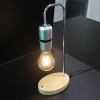 Led Ara Levitacion Ada Fluttuante Levetating şamandıra ışık manyetik levitasyonunun yüzen lamba Levitating lambası kablosuz şarj cihazı