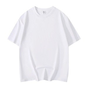 Camiseta Blanca de Verano de Algodón Puro, Cuello Redondo, Manga Corta, Diseño con Logotipo, Ropa de Trabajo Corporativa, Camiseta Publicitaria, Camiseta para Fiestas, Estampada - Product Image 2
