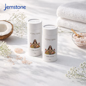 Caja de Regalo de Cartón para Té de Hierbas con Aceites Esenciales, Personalizada y Sostenible, con Laminado Mate, Tubo de Papel para Empaque Cilíndrico - Product Image 1