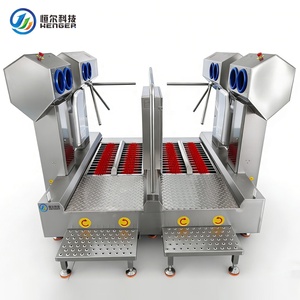 Machine de nettoyage de bottes électrique multifonctionnelle à double voie, laveuse industrielle de bottes pour l'abattage et la transformation de la viande, Nouveau - Product Image 1