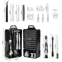 Kit d'Outils de Réparation de Précision 115 en 1 avec Embouts de Tournevis pour Horloges et Téléphones Portables