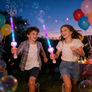Electric <b>LED</b> Flashing <b>Light</b> Eco-Friendly Retro ABS Bubble Gun Sword 95ML Bubble Water Music Family Play Beach Safe & Non-toxic - Product Image 2