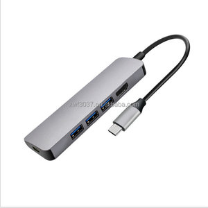 <strong>USB</strong> <strong>C</strong> PD <strong>Type</strong>-<strong>C</strong> Multifunction Hub Adapter with 4K for <strong>HDMI</strong> 5 PORTS 3.0 Interface Stock Product - Product Image 3