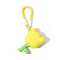 Porte-clés en peluche douce UYEAH OEM/ODM CE/EN71/CPC, poupée de dessin animé, cadeau, logo personnalisé, mascotte fleurie, jouet en peluche souple
