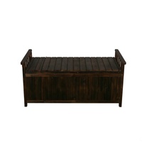Banc de jardin design simple extérieur Chine sapin bois confortable grand espace de rangement bancs 2 sièges