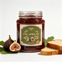 Étiquettes personnalisées en rouleau avec feuille d'or vintage pour confiture, autocollant illustré à la main avec fruits pour bocaux de confiture et emballages alimentaires